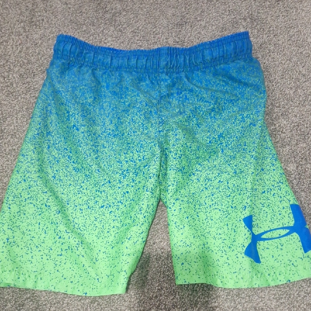 Under Armour Speckled Blue and Green Shorts